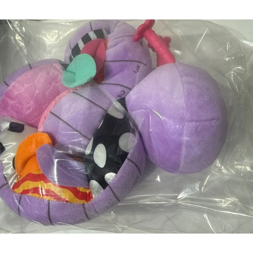 Baby Sensory Musical Caterpillar Toy Purple Infant Crinkle Plush Growth Chart